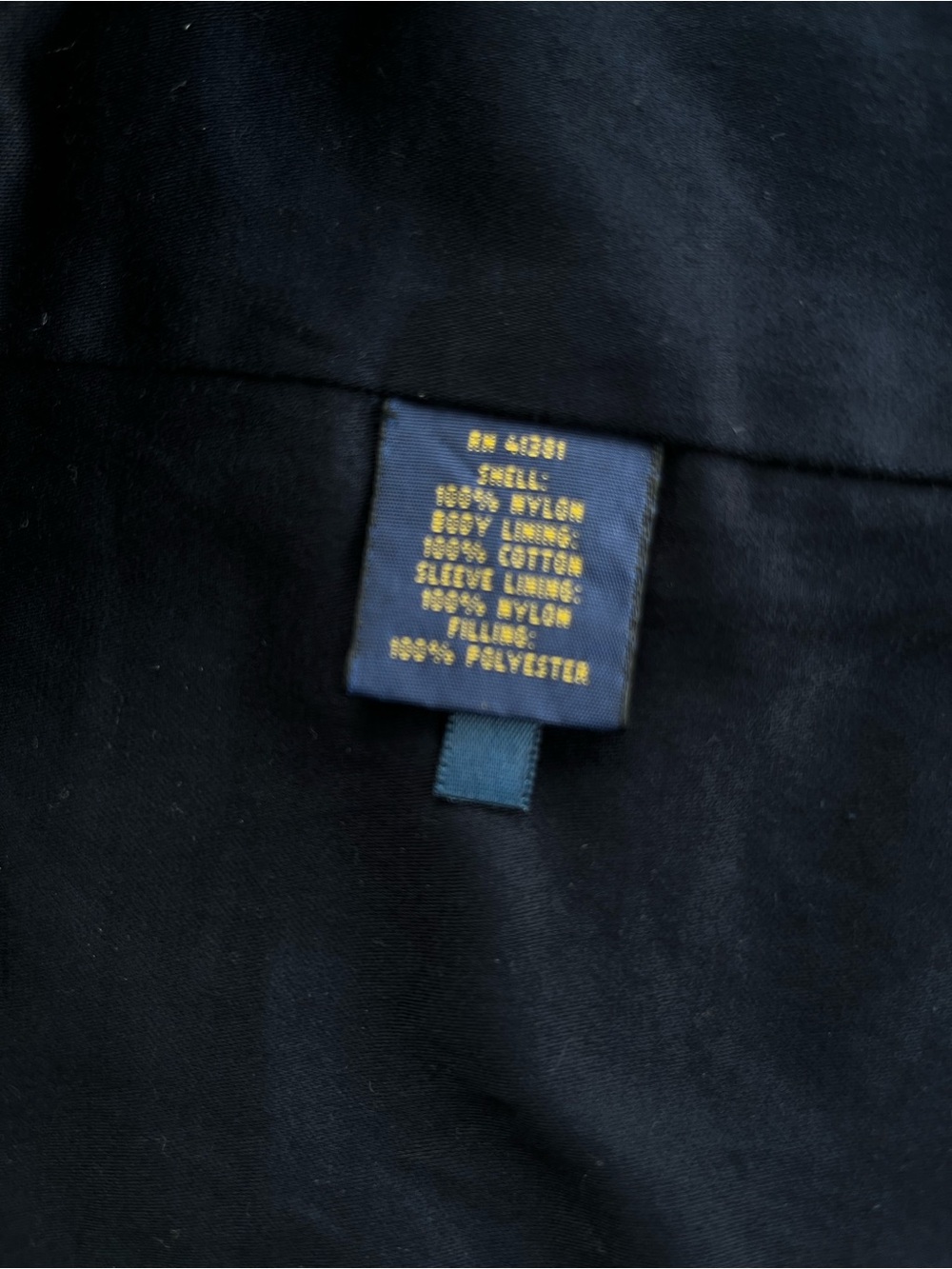 Polo by Ralph Lauren Black Quilted Bomber/Moto Jacket-XL - Picture 5 of 14